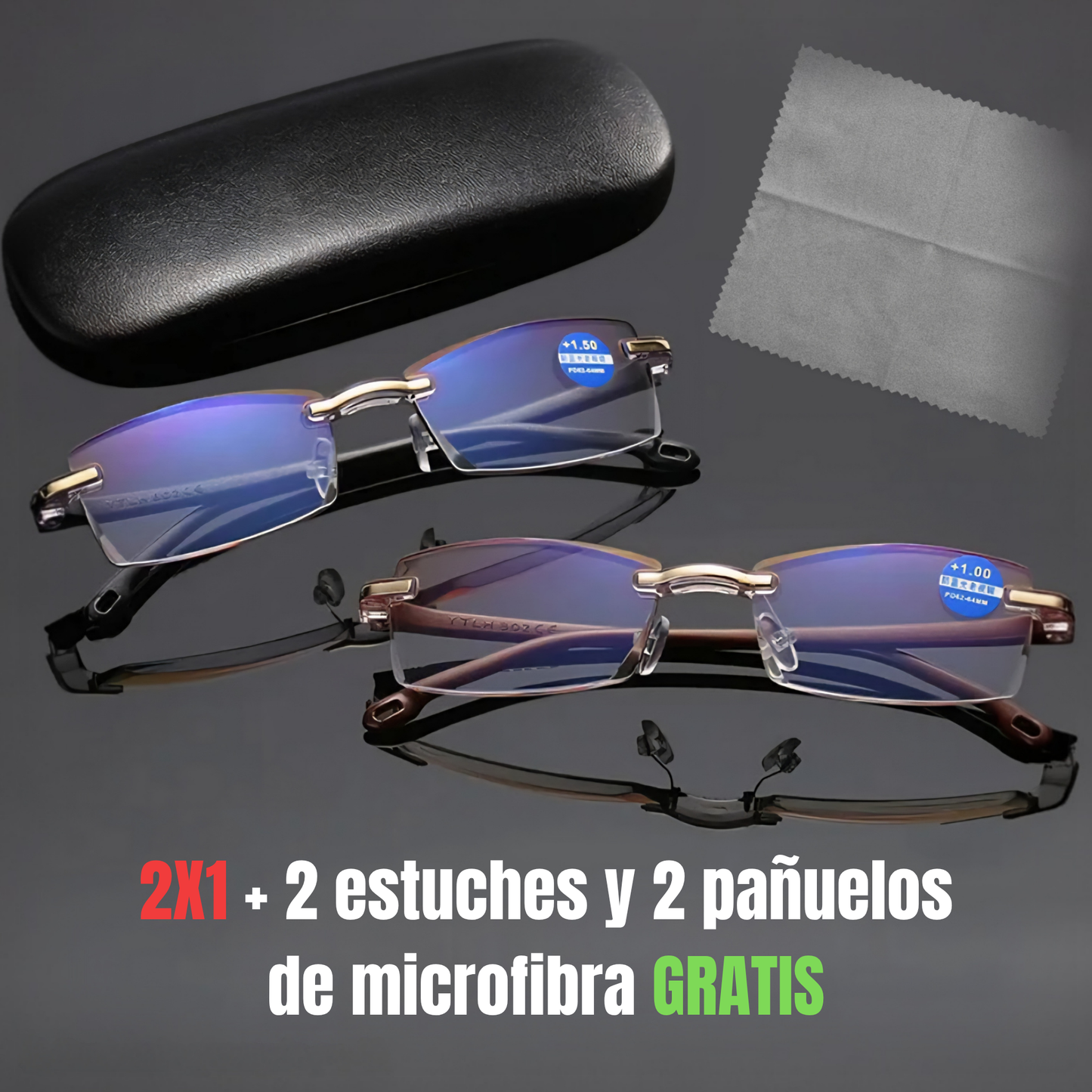 Lentes Lúmina Titanio TR90 2x1 🏷️